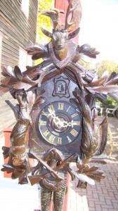 1890 Antique Black Forest Hunter's Theme Cuckoo Clock