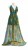 Rochie Green Peacock