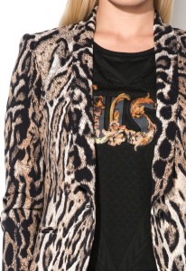 Just Cavalli Sacou cu animal print