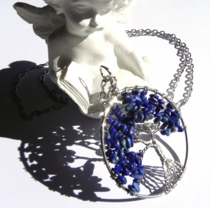 Medalion copacul vieții cu lapis lazuli
