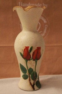 Vază decor trandafir